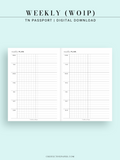 W126_WO1P | Weekly Planner, Week on a Page