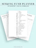 T124 | Sinking Fund Categories, Lists, Tracker Template