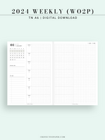 W108_G_WO2P_2024 | 2024 Weekly Planner, Grid