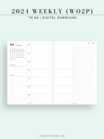 W108_GX_WO2P_2024 | 2024 Weekly Planner, Blank