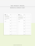 W108_G_WO1P_2024 | 2024 Weekly Planner, Grid
