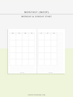 M122_L | Monthly, MO2P, Lined