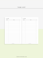 D103 | Daily Task List, To-do Organizer, Checklist