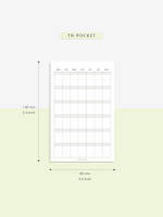 M123_B | Monthly Planner, MO1P, Blank