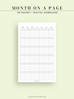 M123_G | Monthly Planner, MO1P, Grid