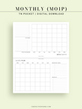 M125 | Horizontal Monthly Planner, MO1P