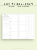 W108_GX_WO2P_2024 | 2024 Weekly Planner, Blank