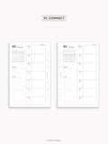 W108_B_WO1P_2027 | 2027 Weekly Planner, Blank