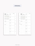 W108_B_WO1P_2027 | 2027 Weekly Planner, Blank