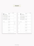 W108_B_WO1P_2027 | 2027 Weekly Planner, Blank