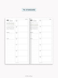 W108_B_WO1P_2027 | 2027 Weekly Planner, Blank