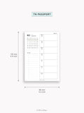 W108_B_WO1P_2027 | 2027 Weekly Planner, Blank