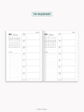W108_B_WO1P_2027 | 2027 Weekly Planner, Blank