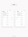 W108_B_WO1P_2027 | 2027 Weekly Planner, Blank