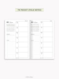 W108_B_WO1P_2027 | 2027 Weekly Planner, Blank