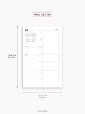 W108_B_WO1P_2027 | 2027 Weekly Planner, Blank