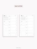 W108_B_WO1P_2027 | 2027 Weekly Planner, Blank