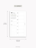 W108_B_WO2P_2027 | 2027 Weekly Planner, Blank
