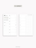 W108_B_WO2P_2027 | 2027 Weekly Planner, Blank