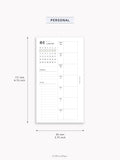 W108_B_WO2P_2027 | 2027 Weekly Planner, Blank