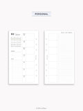 W108_B_WO2P_2027 | 2027 Weekly Planner, Blank