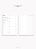 W108_B_WO2P_2027 | 2027 Weekly Planner, Blank
