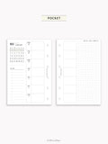 W108_B_WO2P_2027 | 2027 Weekly Planner, Blank