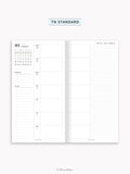 W108_B_WO2P_2027 | 2027 Weekly Planner, Blank