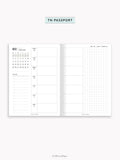 W108_B_WO2P_2027 | 2027 Weekly Planner, Blank