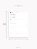 W108_B_WO2P_2027 | 2027 Weekly Planner, Blank