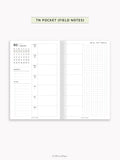 W108_B_WO2P_2027 | 2027 Weekly Planner, Blank
