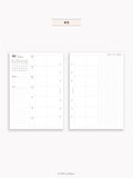 W108_B_WO2P_2027 | 2027 Weekly Planner, Blank