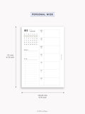W108_B_WO2P_2027 | 2027 Weekly Planner, Blank