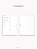 W108_B_WO2P_2027 | 2027 Weekly Planner, Blank