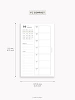 W108_GX_WO1P_2026 | 2026 Weekly Planner, Blank