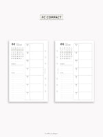 W108_GX_WO1P_2026 | 2026 Weekly Planner, Blank