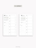 W108_GX_WO1P_2026 | 2026 Weekly Planner, Blank