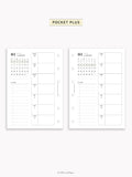 W108_GX_WO1P_2026 | 2026 Weekly Planner, Blank