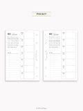 W108_GX_WO1P_2026 | 2026 Weekly Planner, Blank
