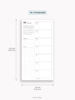 W108_GX_WO1P_2026 | 2026 Weekly Planner, Blank