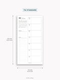 W108_GX_WO1P_2026 | 2026 Weekly Planner, Blank