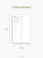 W108_GX_WO1P_2026 | 2026 Weekly Planner, Blank
