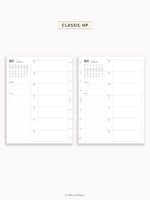 W108_GX_WO1P_2026 | 2026 Weekly Planner, Blank