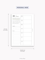 W108_GX_WO1P_2026 | 2026 Weekly Planner, Blank