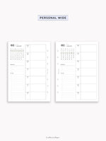 W108_GX_WO1P_2026 | 2026 Weekly Planner, Blank