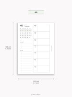 W108_GX_WO1P_2026 | 2026 Weekly Planner, Blank