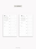 W108_G_WO1P_2026 | 2026 Weekly Planner, Grid