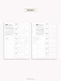 W108_G_WO1P_2026 | 2026 Weekly Planner, Grid