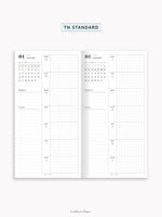 W108_G_WO1P_2026 | 2026 Weekly Planner, Grid