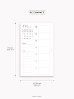 W108_GX_WO2P_2026 | 2026 Weekly Planner, Blank